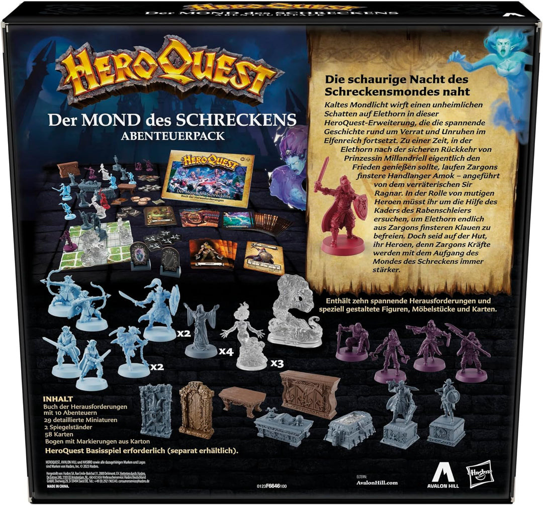 AVALON HILL HeroQuest Der Mond des Schreckens Abenteuerpack, HeroQuest Basisspiel erforderlich, Roll