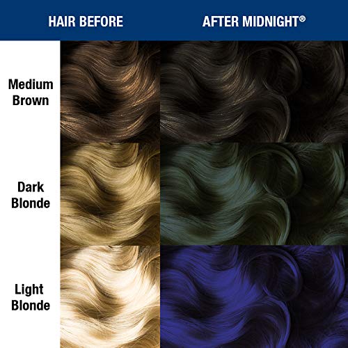 Manic Panic After Midnight Classic Creme, Vegan, Cruelty Free, Blue Semi Permanent Hair Dye 3 x 118m