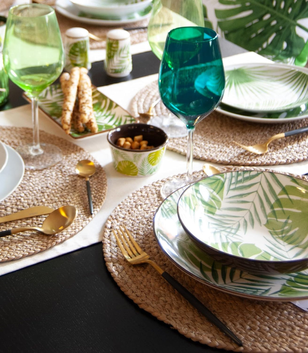 Excelsa 65158 New Panama Set mit 6 Pizzatellern, Porzellan