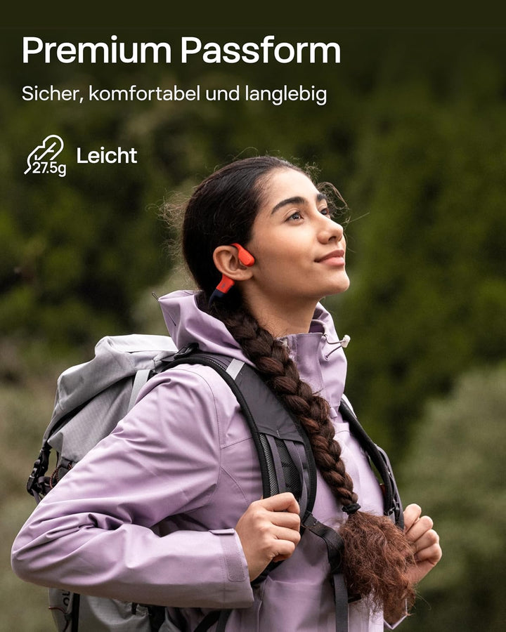 SHOKZ OpenSwim Pro Knochenschall Schwimmen Kopfhörer, IP68 Wasserdicht, 32GB MP3 Player, Bluetooth 5