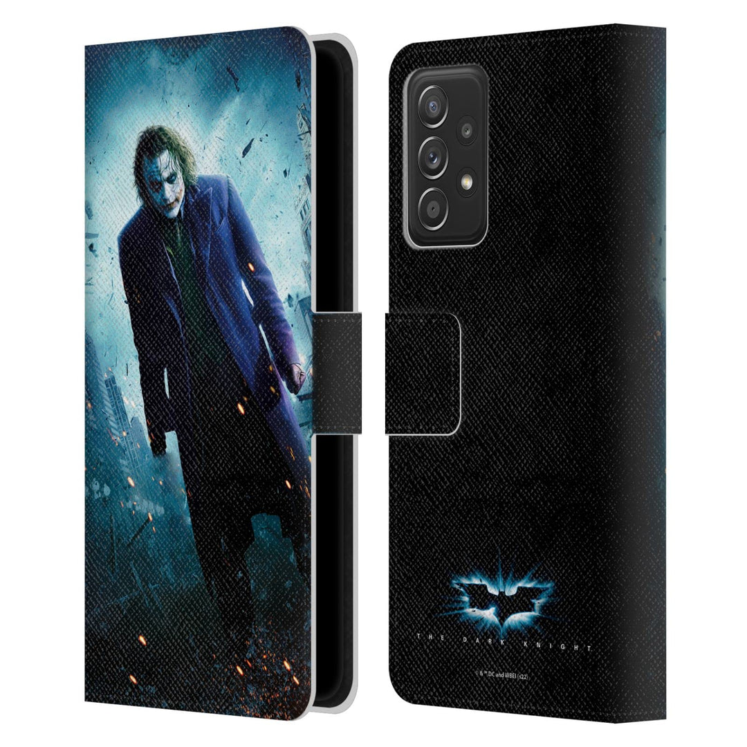Head Case Designs Offizielle The Dark Knight Joker-Poster Wichtige Kunst Leder-Wallet-Hülle Kompatib