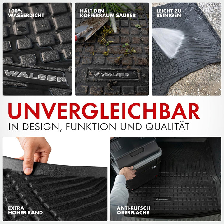 Walser Premium Kofferraumwanne für VW Golf VIII (CD1) 07/2019-Heute, oberer Ladeboden, 100% passgena