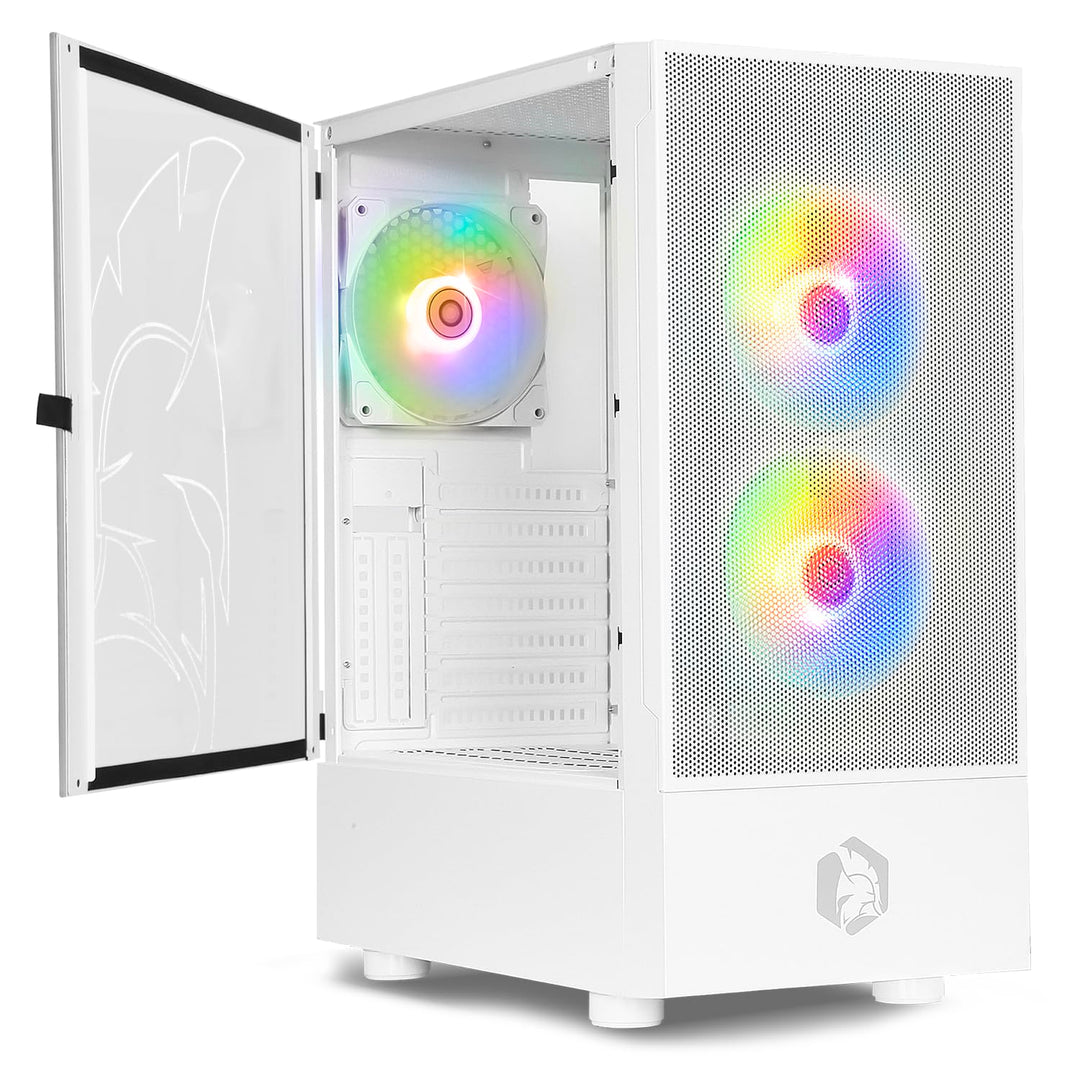 EMPIRE GAMING - Gehäuse für Gamer Sapphire – ARGB Mittlerer Tower ATX/Micro-ATX/ITX – seitliche Tür