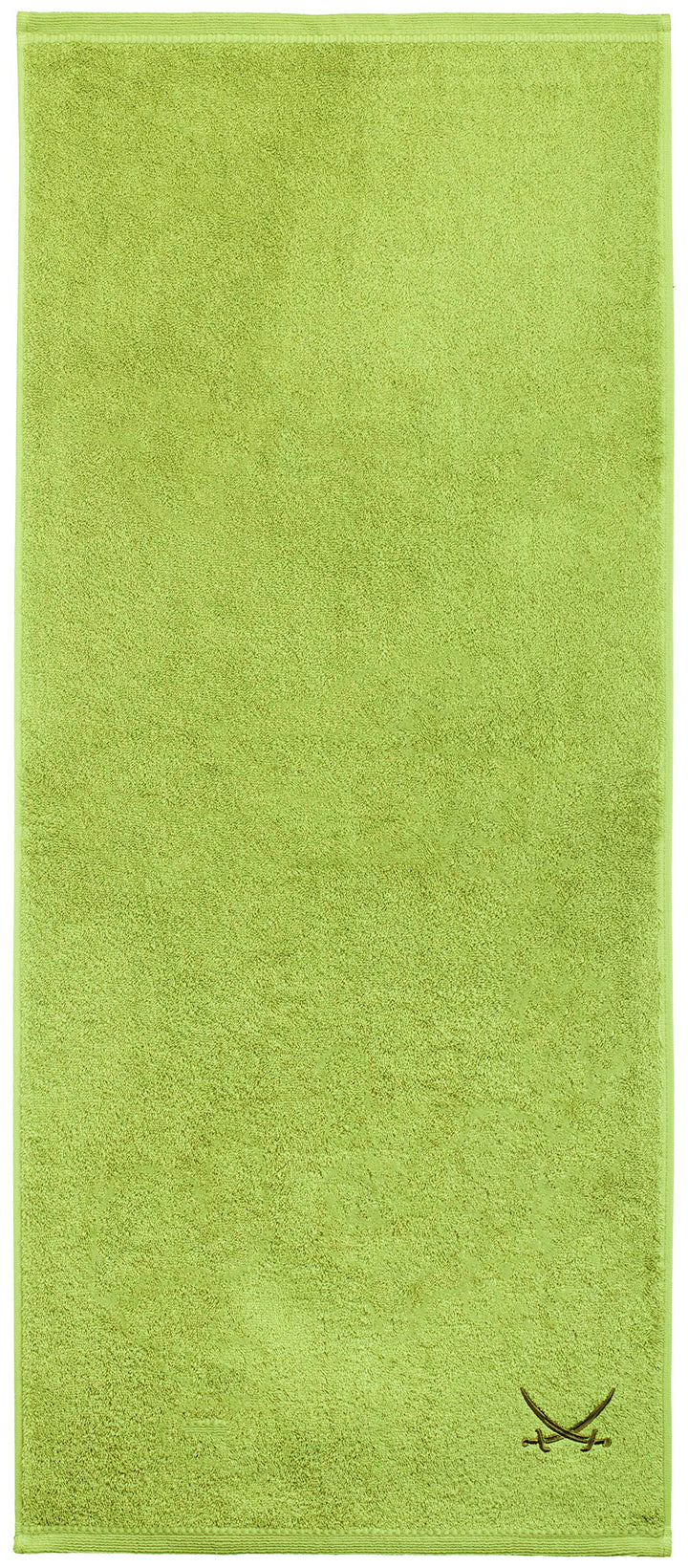 Sansibar Badetuch 90x180 cm 100% Baumwolle mit gesticktem Säbel Logo Strandtuch Saunatuch Grün Einze