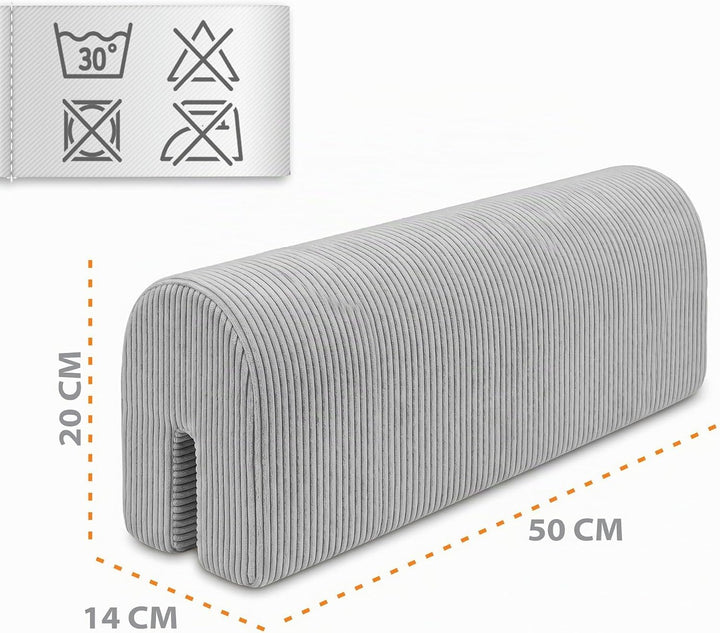 Bettkantenschutz für Kinderbetten Cordstoff 50 cm - Schutz für Bettrahmen Baby Bett rausfallschutz f