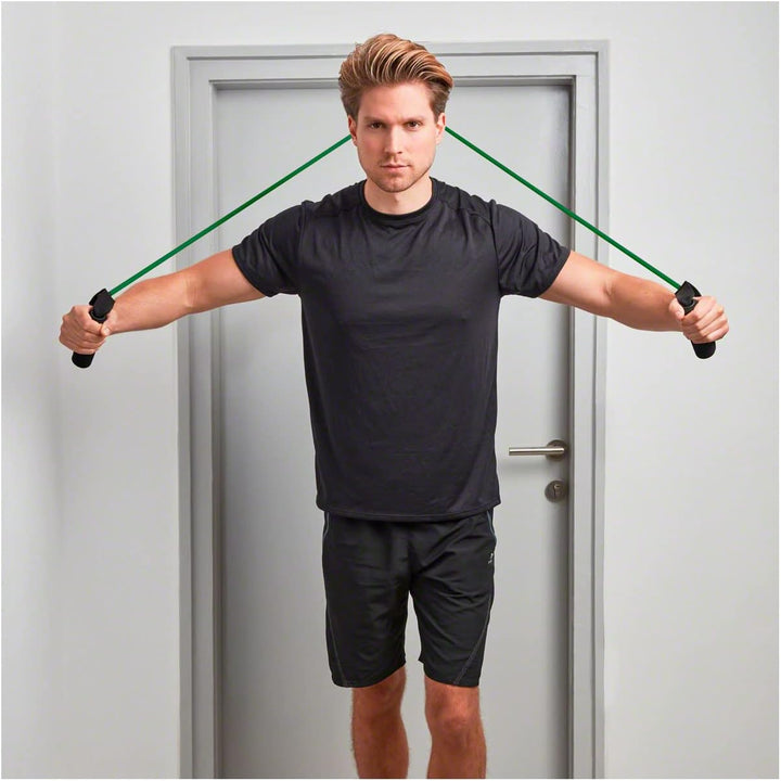 Shoulder Tube Pulley Fitness Tube Gymnastik Expander Training stark - grün, stark - grün