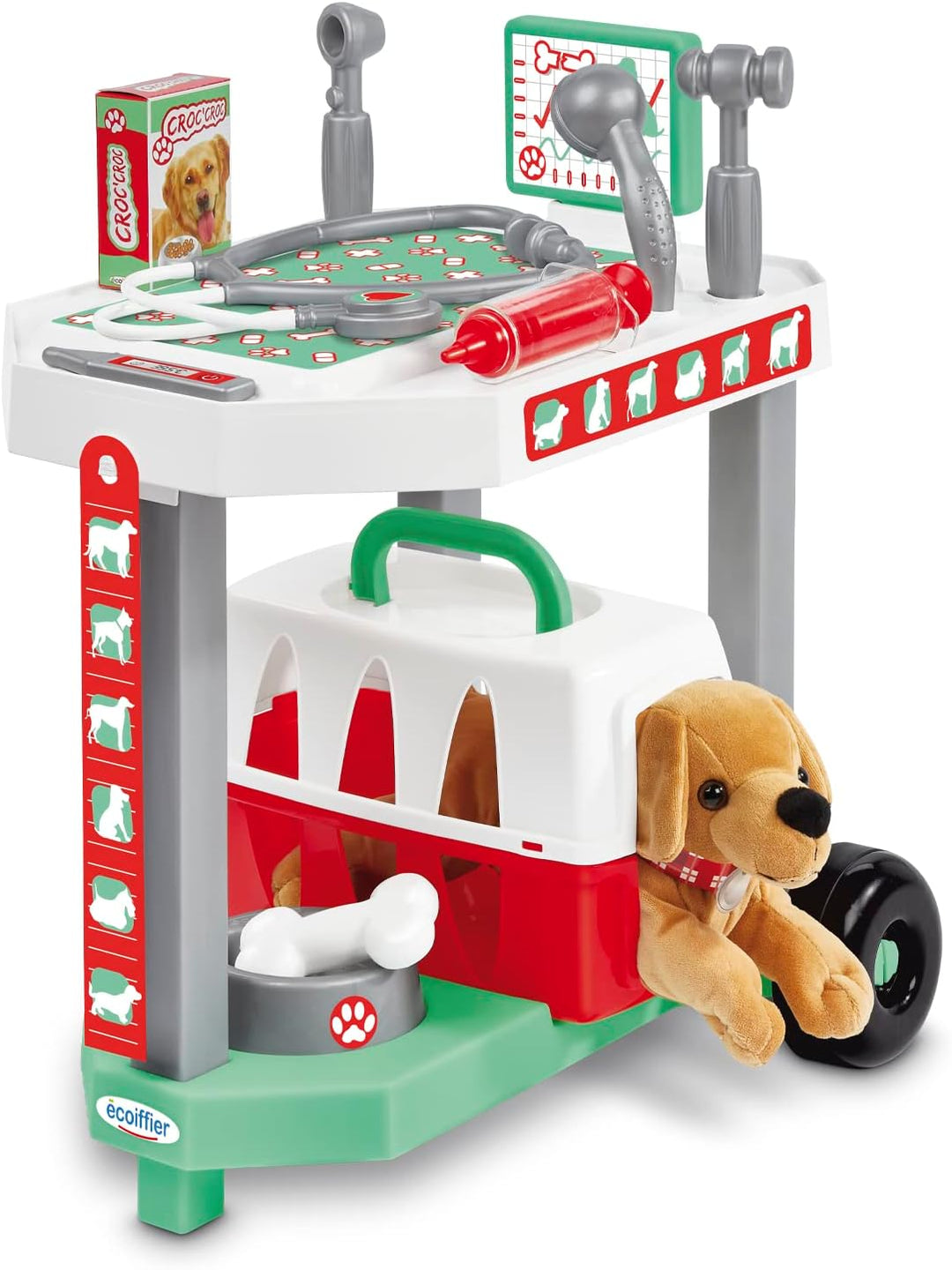 Jouets Ecoiffier - 1919 – Tierklinik Hund – Nachahmungsspiel – ab 18 Monaten