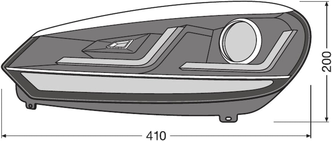 OSRAM LEDriving Xenarc, Scheinwerfer (Chrome), Xenon, LEDHL102-CM, 1 Set (2 Scheinwerfer) Chrome Sin