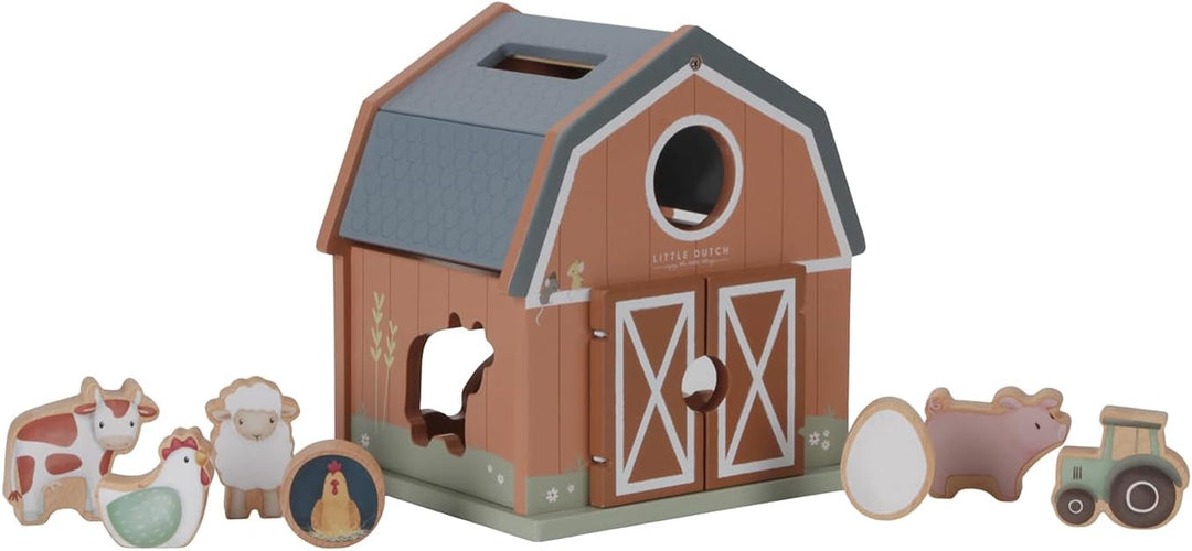 Little Dutch 7147 FSC Holz Steckspiel Sortierspiel Bauernhaus - Little Farm
