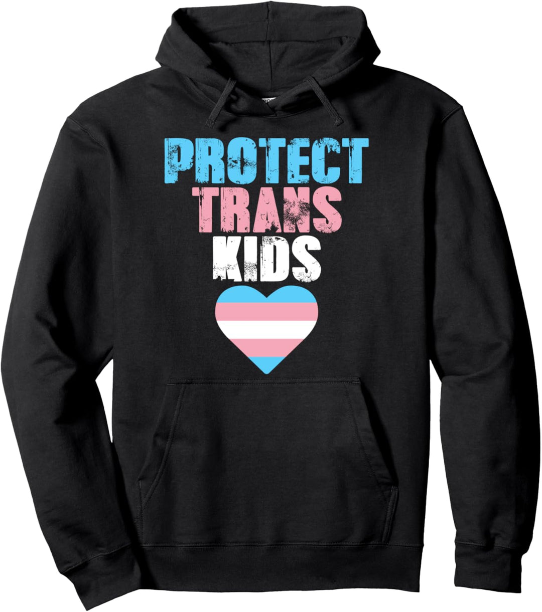 Protect Trans Kinder Hoodie LGBTQ Transgender Pullover Hoodie