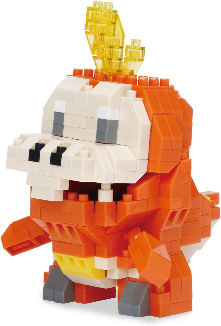 Bandai - Nanoblock - Krokel (Fuecoco) - Pokémon - Mini-Bausteinfigur - Konstruktionsspiel - Bausatz