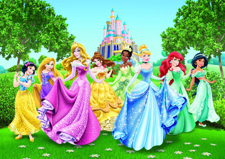 AG Design FTD 2207 Disney Princess Prinzessinen, Papier Fototapete - 360x254 cm - 4 teile, Papier, m
