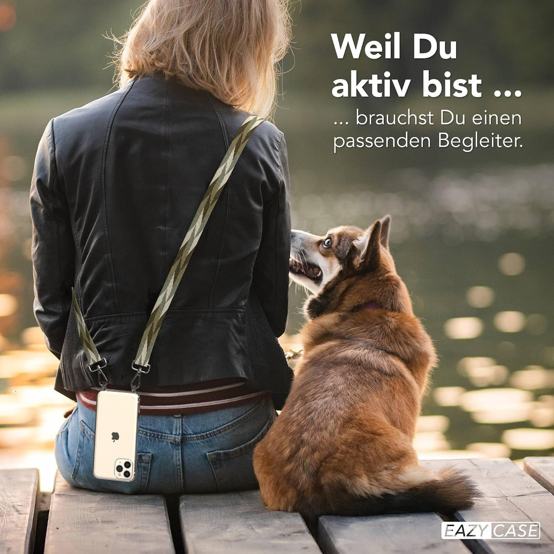 EAZY CASE Handykette - Verstellbares Taschenband kompatibel mit iPhone 11 Pro, Schulterriemen, Handy