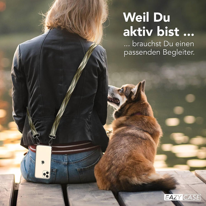 EAZY CASE Handykette - Verstellbares Taschenband kompatibel mit iPhone 11 Pro, Schulterriemen, Handy