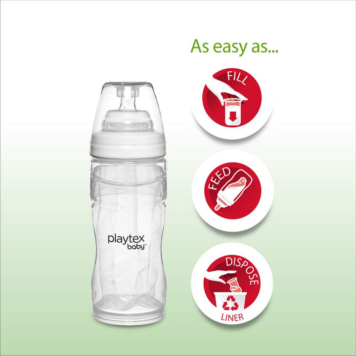 Playtex Baby Nurser Drop-Ins Einweg-Einlagen für Babyflaschen, näher an das Stillen, 118 ml, 50 Stüc