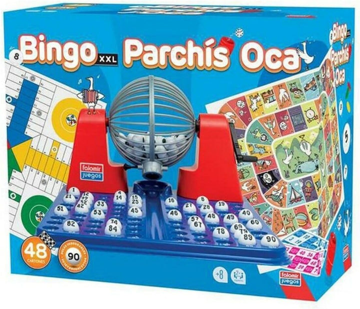 FALOMIR 31063 Bingo XXL Premium + Parchis + Oca, bunt