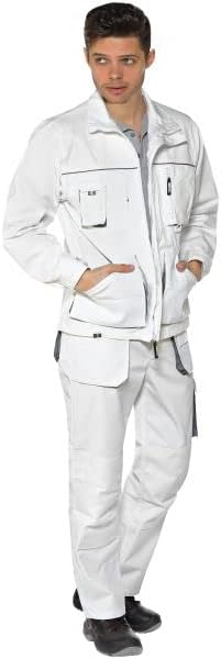 TRIUSO Power Arbeitshose Bundhose 270g/m² 25 Extra Kurz Weiss, 25 Extra Kurz Weiß