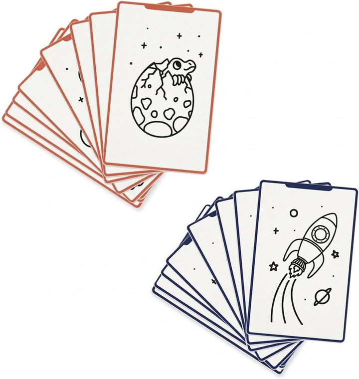 Kidydraw Nachfüllpackung für Zeichnungen – Dinosaurier und Galaxie