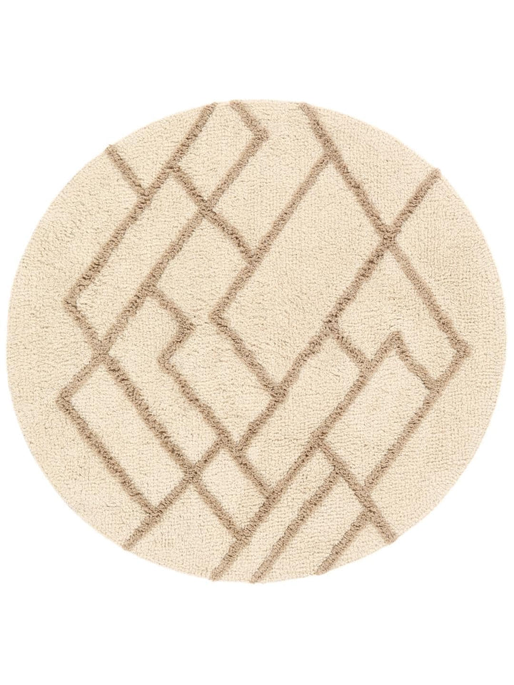 RugVista Badematte Riviera, ∅ 90 cm, Rund, Mittelflor, Moderner Badteppich, Maschinenwaschbar bis 30