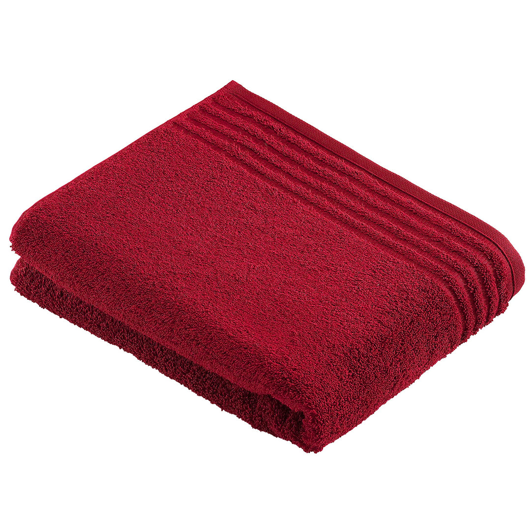 Vossen Vienna Style Supersoft Badetuch 80 x 160 cm Rubin, Badetuch 80 x 160 cm Rubin