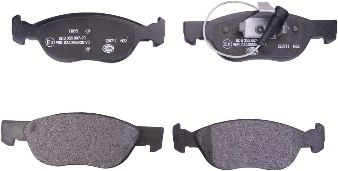 HELLA PAGID 8DB 355 007-901 Bremsbelagsatz - T1095 - Dicke/Stärke: 17.9mm - Bremssystem: Teves - mit