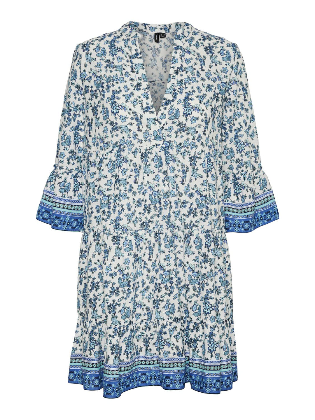 VERO MODA Damen Kleid XS Dazzling Blue/Aop:mira, XS Dazzling Blue/Aop:mira