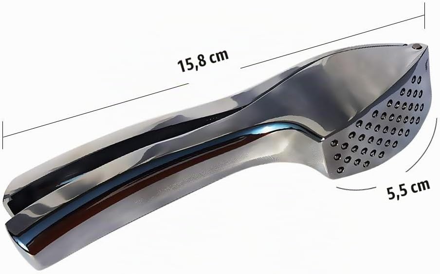 Knoblauchpresse，Edelstahl knoblauch presse Knoblauch crusher Profi garlic press knoblauchschneider，L