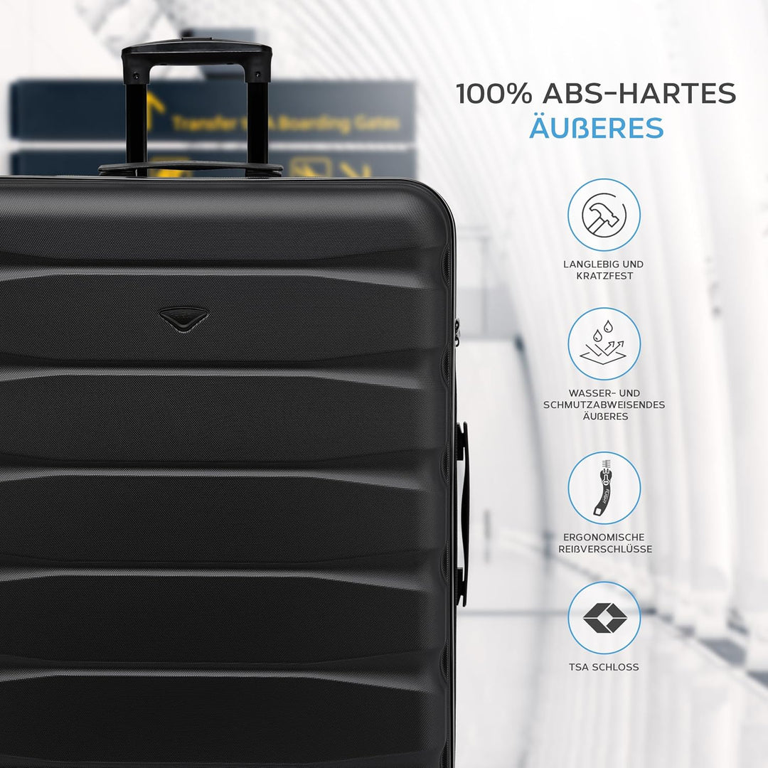 Flight Knight ABS-hartschalenkoffer Kabinen- Und Handgepackoptionen, Die Fur Uber 100 Fluggesellscha