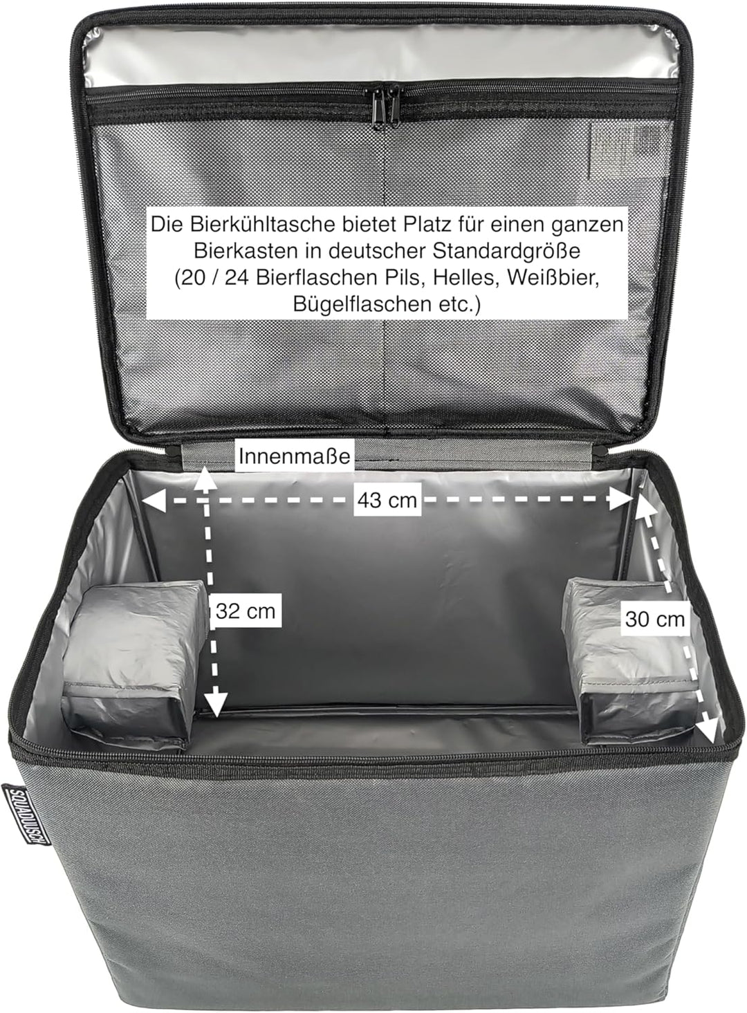 Bier Kühltasche - Kühltasche für Bierkasten - Isoliertasche für Bierkiste