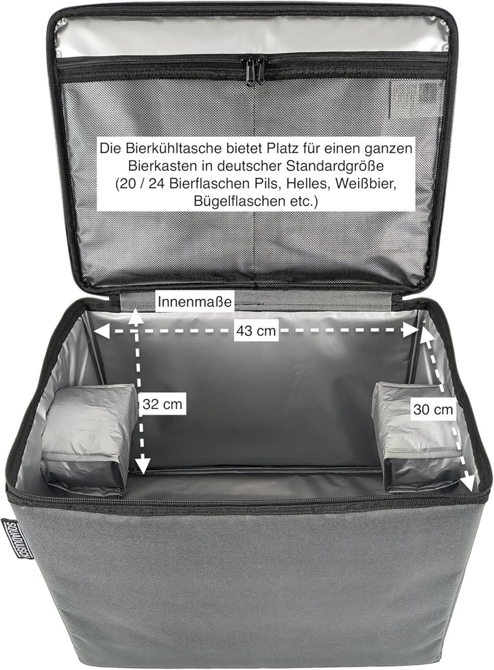 Bier Kühltasche - Kühltasche für Bierkasten - Isoliertasche für Bierkiste