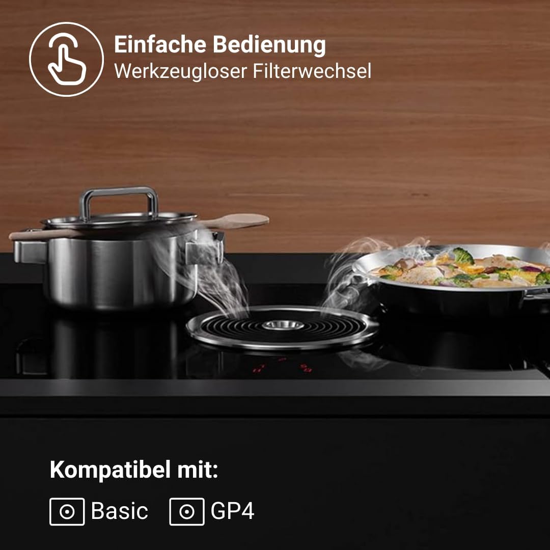 BORA BAKFS Original Aktivkohlefilter-Set für BASIC und GP4 Dunstabzug (BHU/BIU/BFIU), Ersatzfilter Z