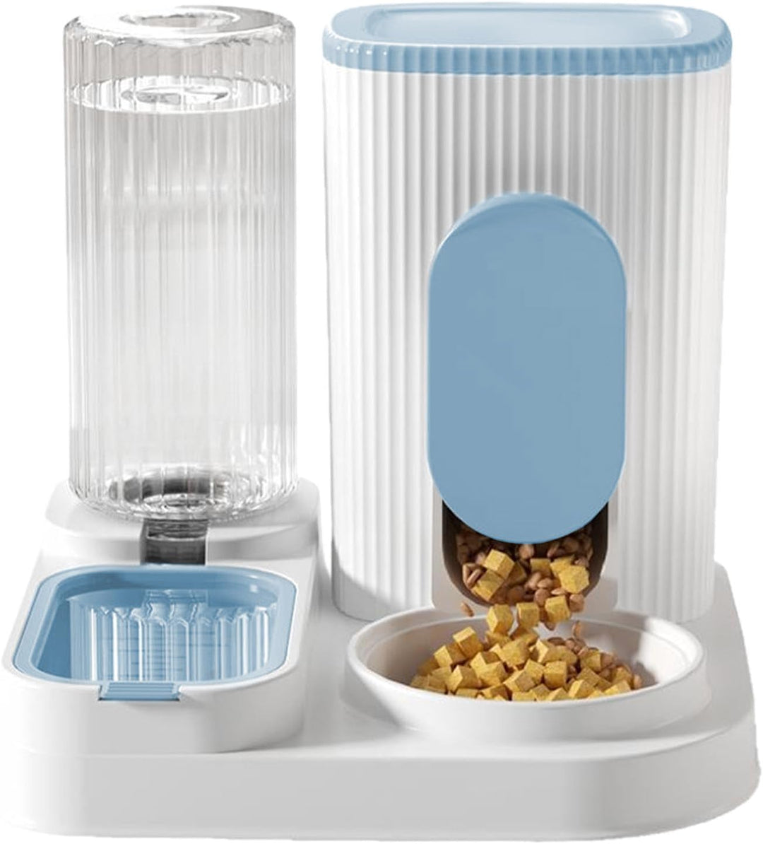 Automatischer Futterspender für Katzen und Welpen, Trockenfutter und Wasserspender, grosse Kapazität