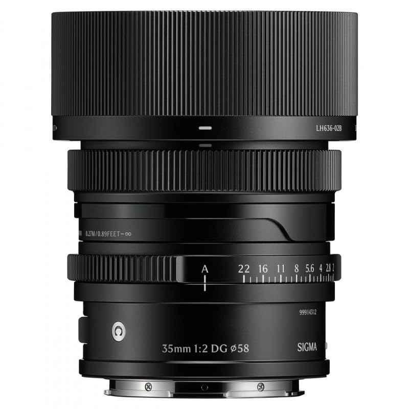 SIGMA Objectif 35mm f/2 DG Noir Contemporary kompatibel mit Sony E