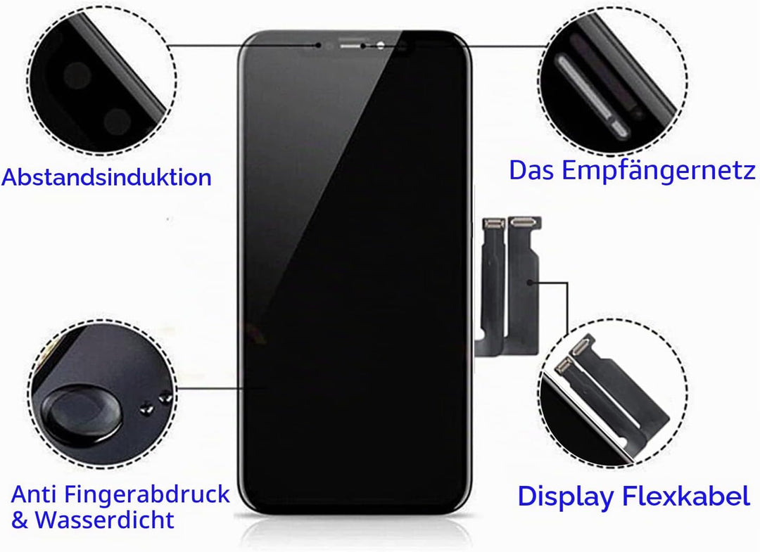 GOLDWANGWANG Display für iPhone XR LCD Bildschirm Ersatz 6,1 Zoll Touch Screen Digitizer Full Assemb