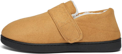 Mishansha Herren Winter Warme Hausschuhe Memory Foam Plüsch Pantoffeln,Gr.39-48, Gebrannte Umbra 44