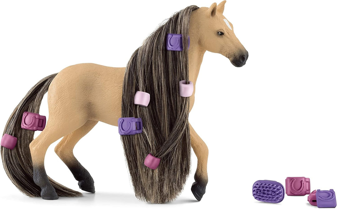SCHLEICH 42580 Beauty Horse Andalusier Stute, für Kinder ab 4+ Jahren & schleich 42589 Haar Accessoi