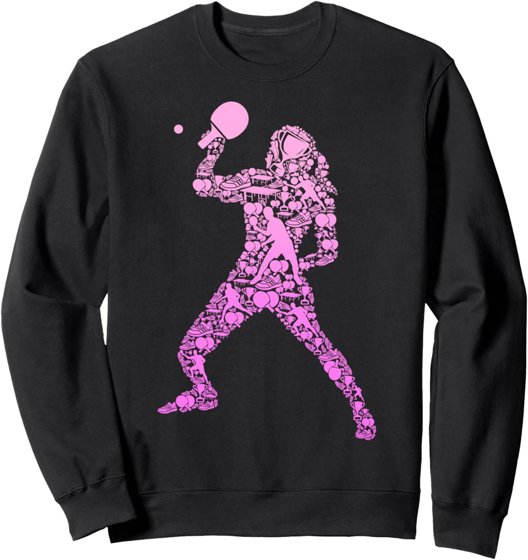 Tischtennis Tischtennisspielerin Ping Pong Mädchen Kinder Sweatshirt