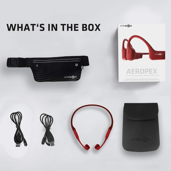 Aftershokz Aeropex Bluetooth Wireless Bone Conduction Headphones Knochenschall Sportkopfhörer mit Sp