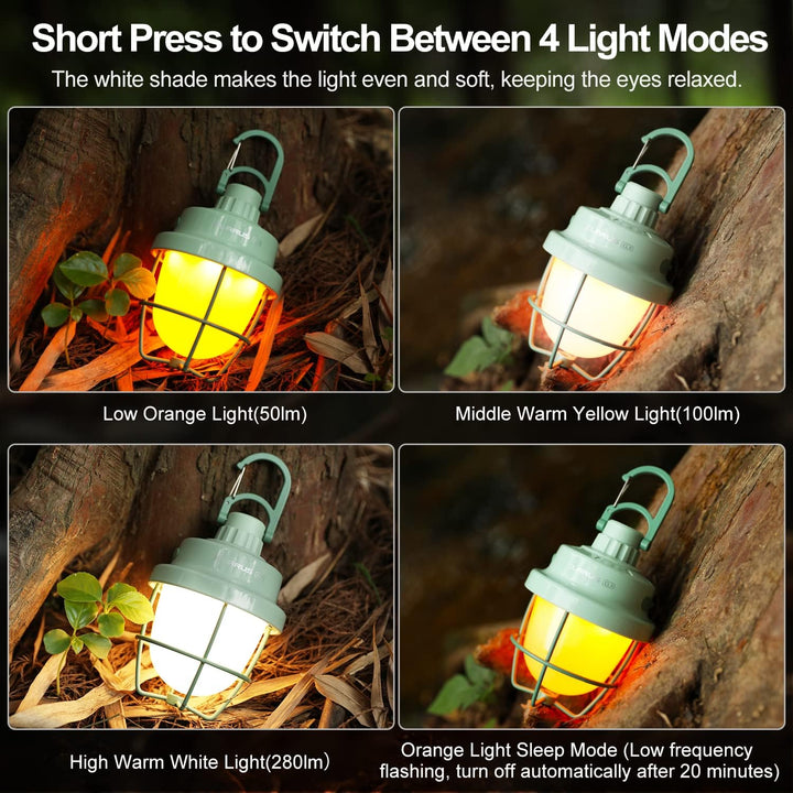 KLARUS CL3 Campinglampe, wiederaufladbare LED Camping Laterne mit 5 Modi, tragbares Campinglicht für