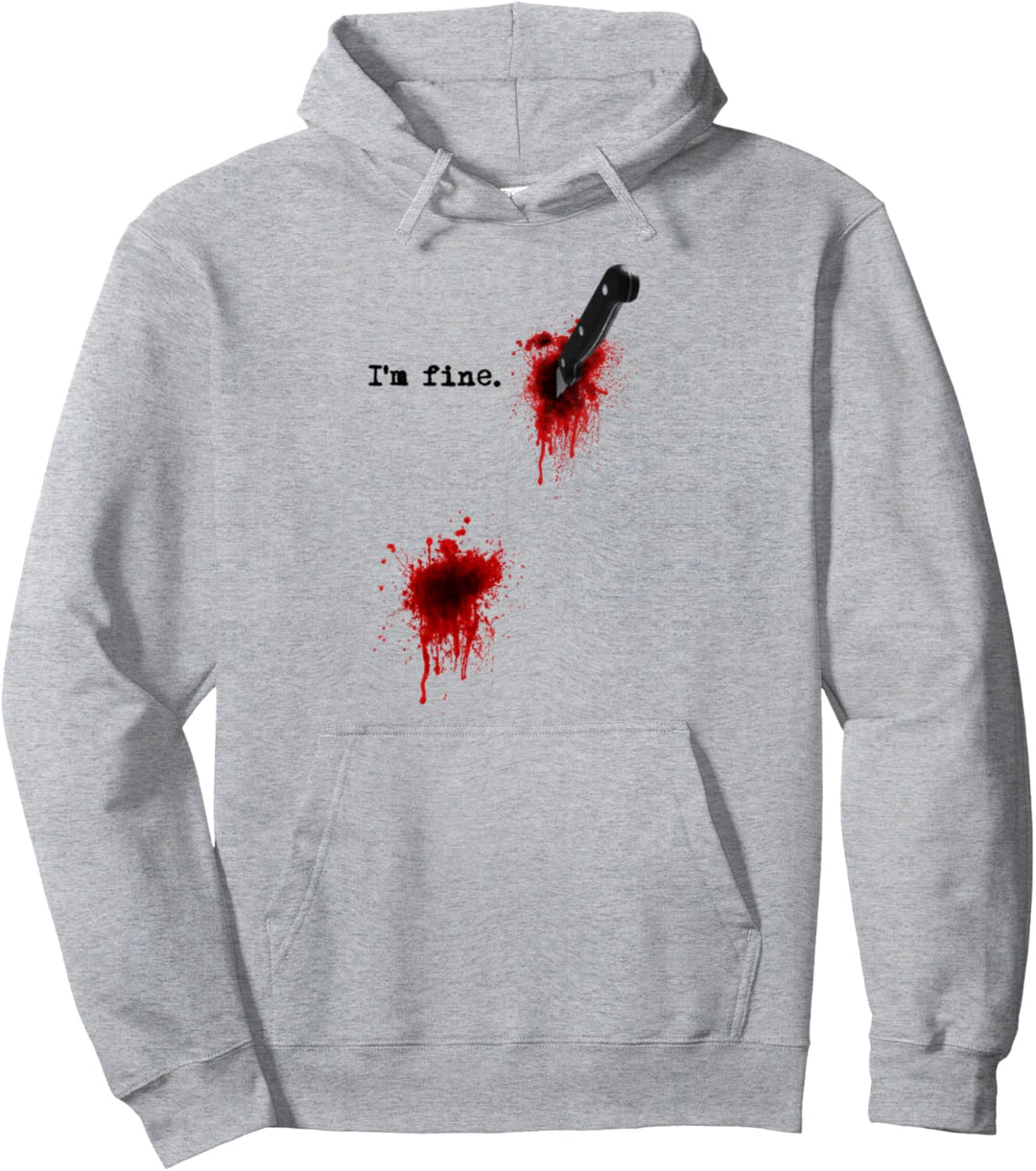 Ich bin feine Grafik Sarkastischer Film Zombie Halloween Pullover Hoodie