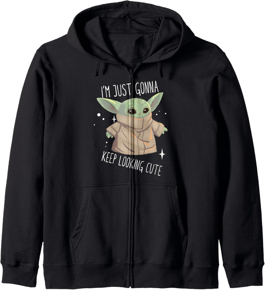 Star Wars Mandalorian The Child Cartoon Keep Looking Cute Kapuzenjacke