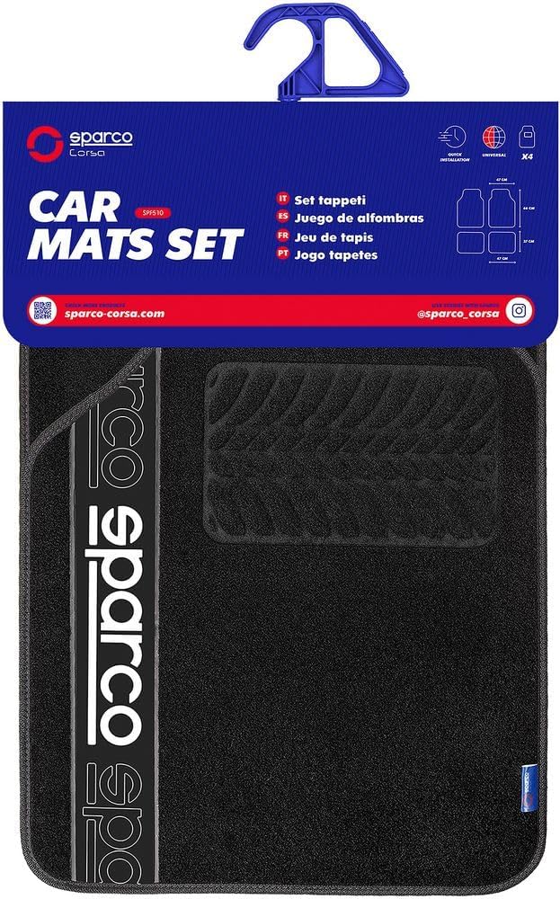Sparco Teppichboden F510 Schwarzer Teppichboden TEPPICH F510 SCHWARZ, TEPPICH F510 SCHWARZ