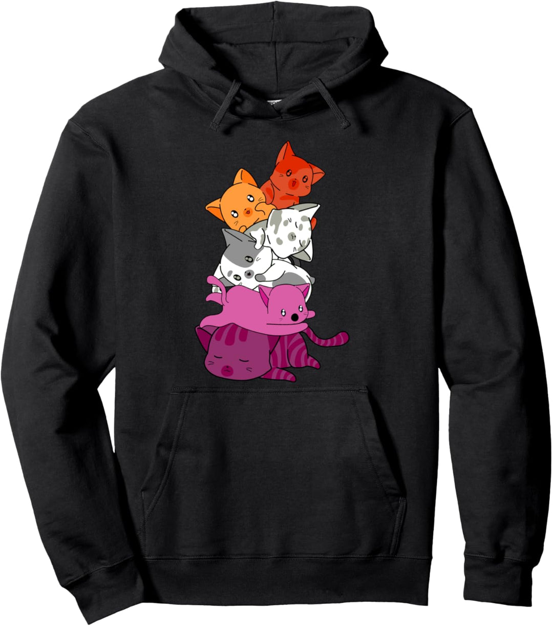 lesbian lesbisch Katzen Homo Outfit LGBT Gay Homosexualität Pullover Hoodie