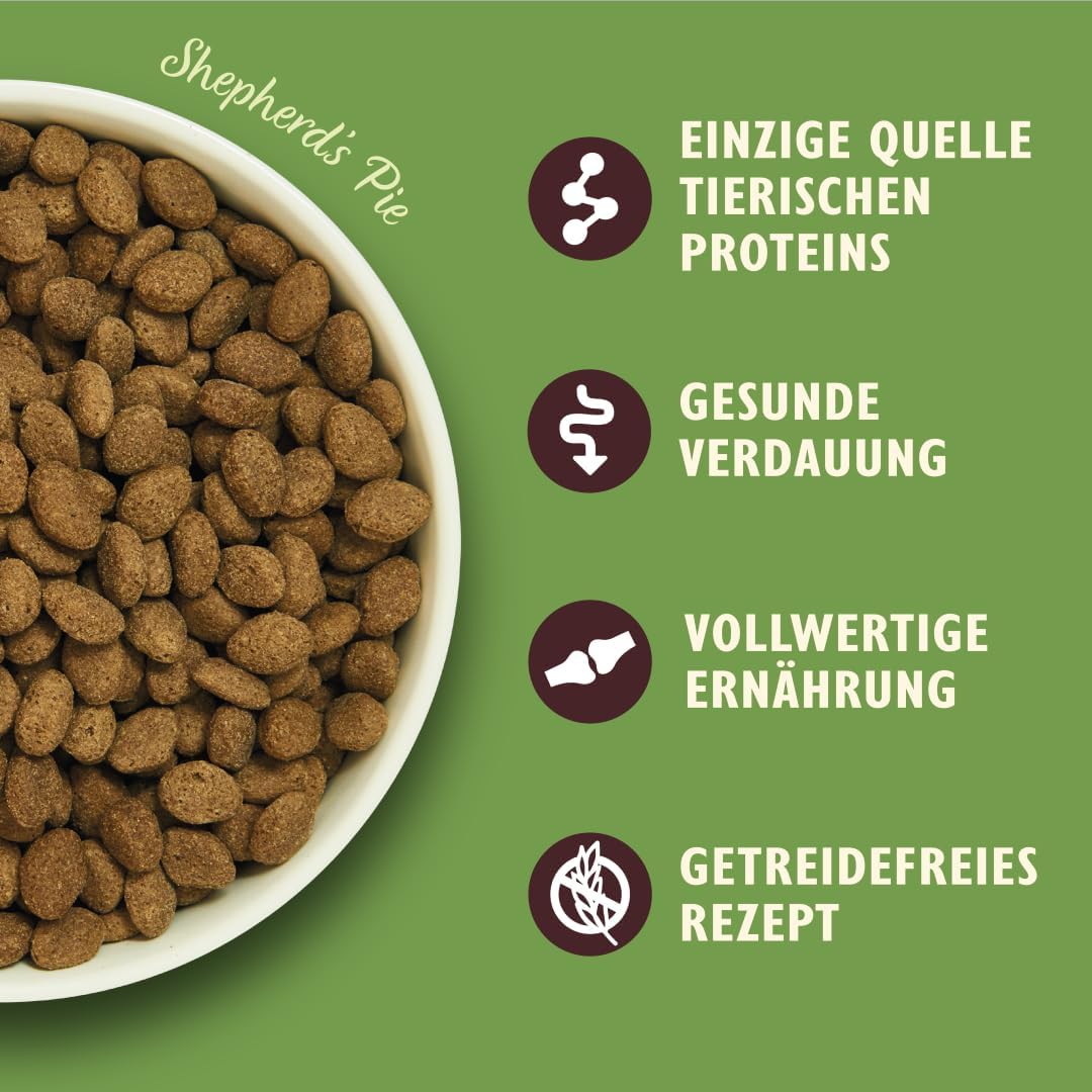 Lily‘s Kitchen Getreidefreies Vollwertiges Trocken Hundefutter für ausgewachsene Hunde (12kg) Lamm S