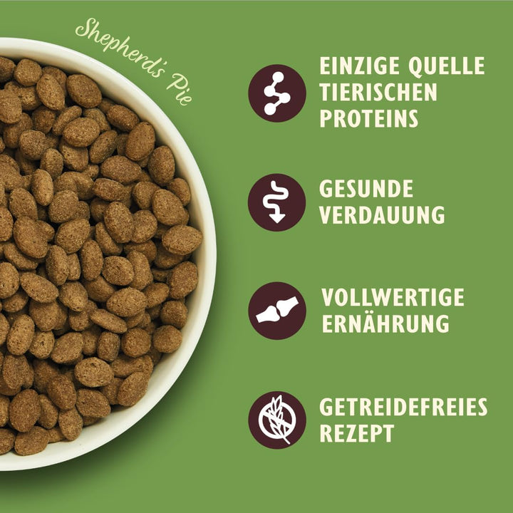 Lily‘s Kitchen Getreidefreies Vollwertiges Trocken Hundefutter für ausgewachsene Hunde (12kg) Lamm S