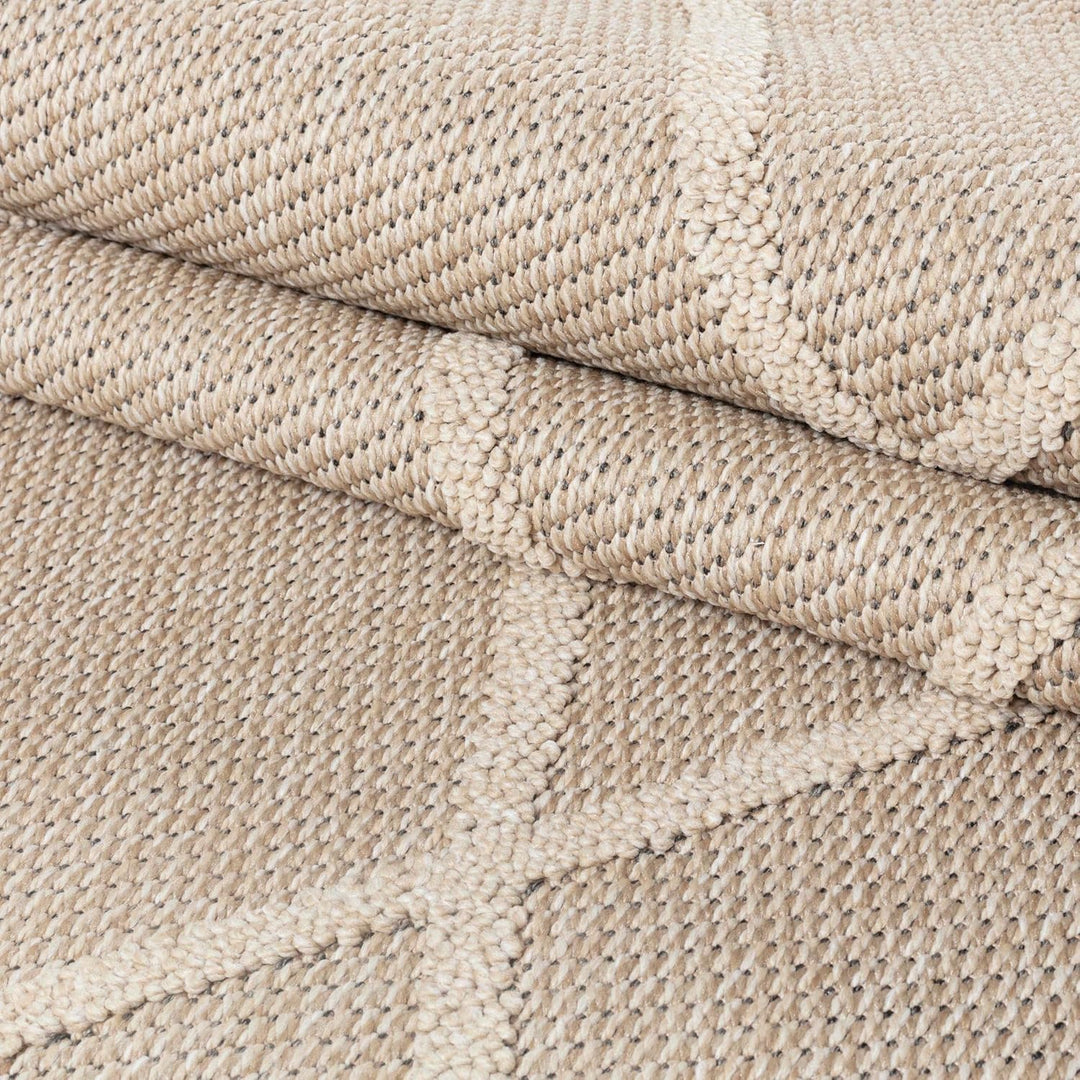 HomebyHome In& Outdoor Teppich Wetterfest, Grau 80x150 cm Teppich Küche, Waschbarer Küchenläufer Fla