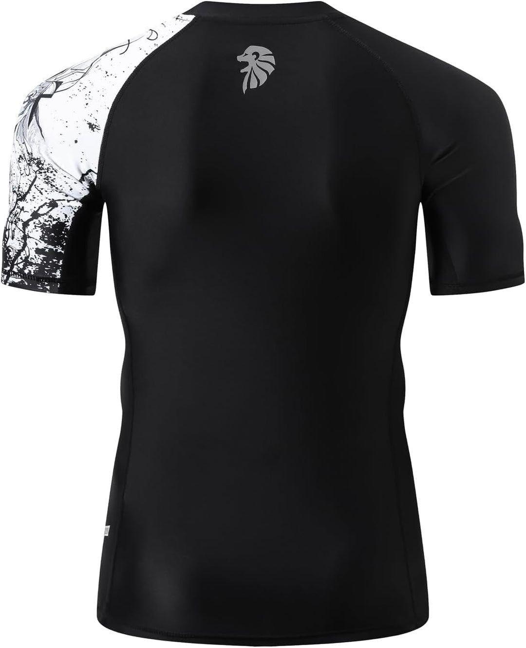 HUGE SPORTS Herren Kurzarm Skins Rash Guard Shirt Sonnenschutz Rashguard Schwimmshirt Schnell Trockn