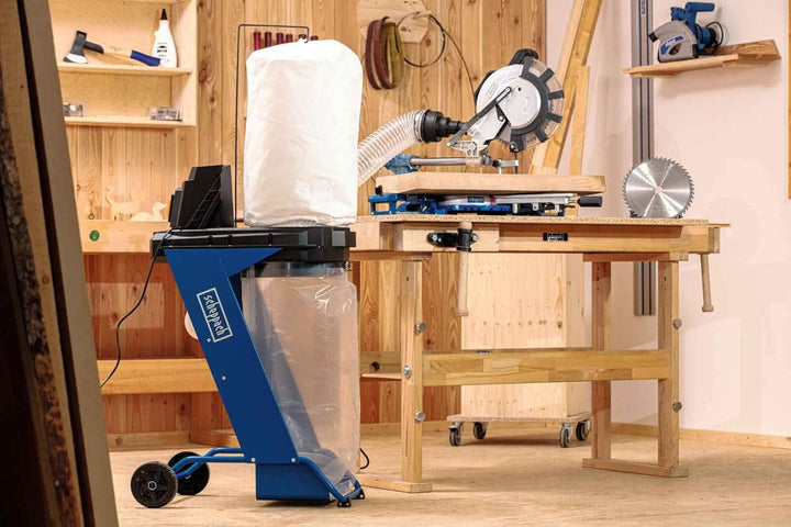 Scheppach DC500 Absauganlage inkl. 4 TLG. Adapterset | 550W Leistung | 75L Auffangsack | Absaugstutz