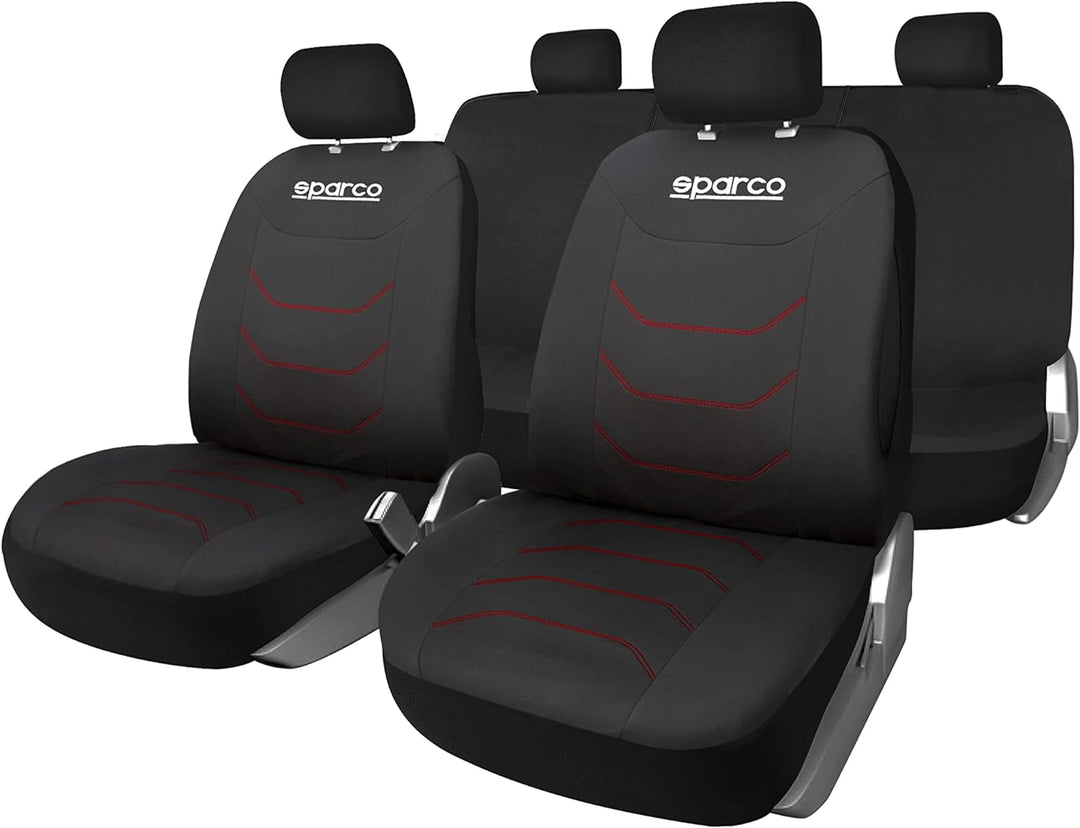 Sparco Corsa Abdeckungssatz Schwarz/Rot