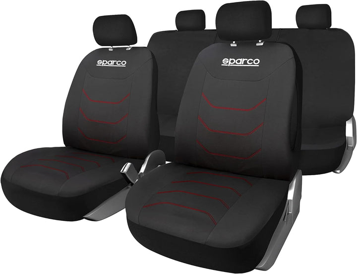 Sparco Corsa Abdeckungssatz Schwarz/Rot